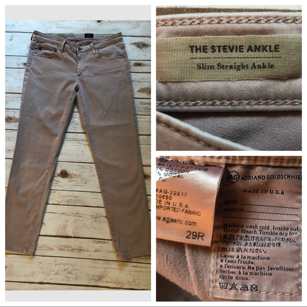 Adriano Goldschmied Stevie Ankle Straight Sz 29